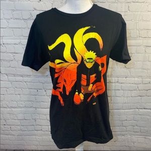 NARUTO T-Shirt 100% Cotton Black-Small